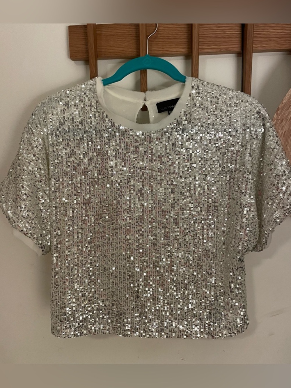 Lucy Paris | Sequined Blouse | XS